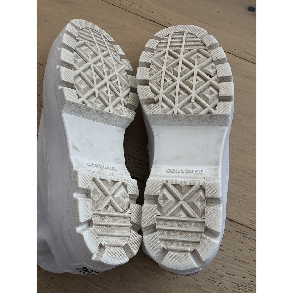 Converse Chuck Taylor All Star Lugged High Top White Sneakers Size 10 Women’s - Picture 4 of 6